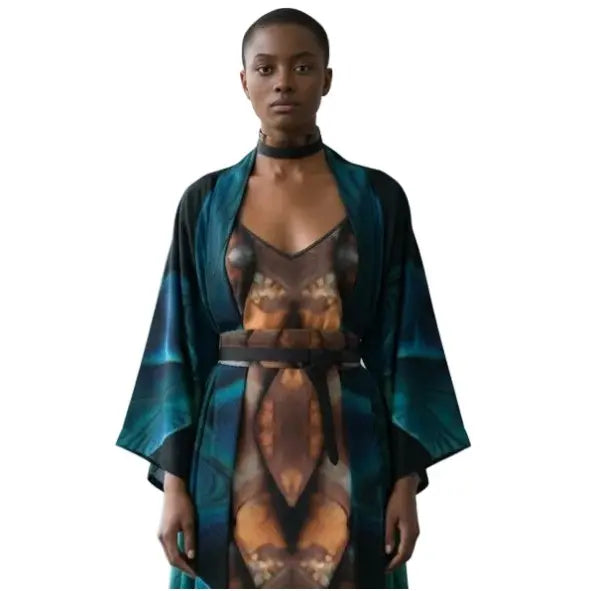 Reflection's Silk Kimono Robe