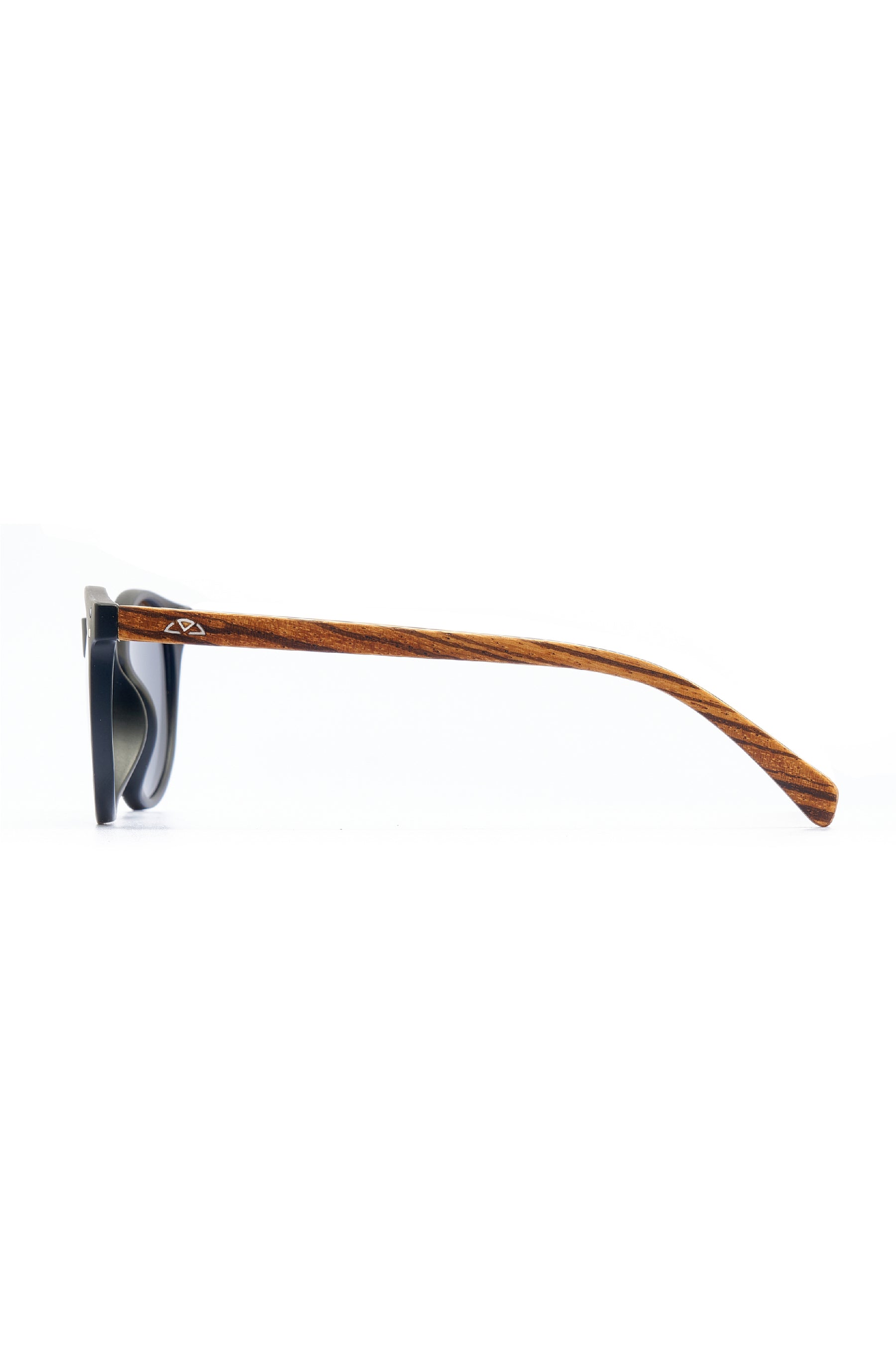 Matte Black Wooden Sunglasses - INTI