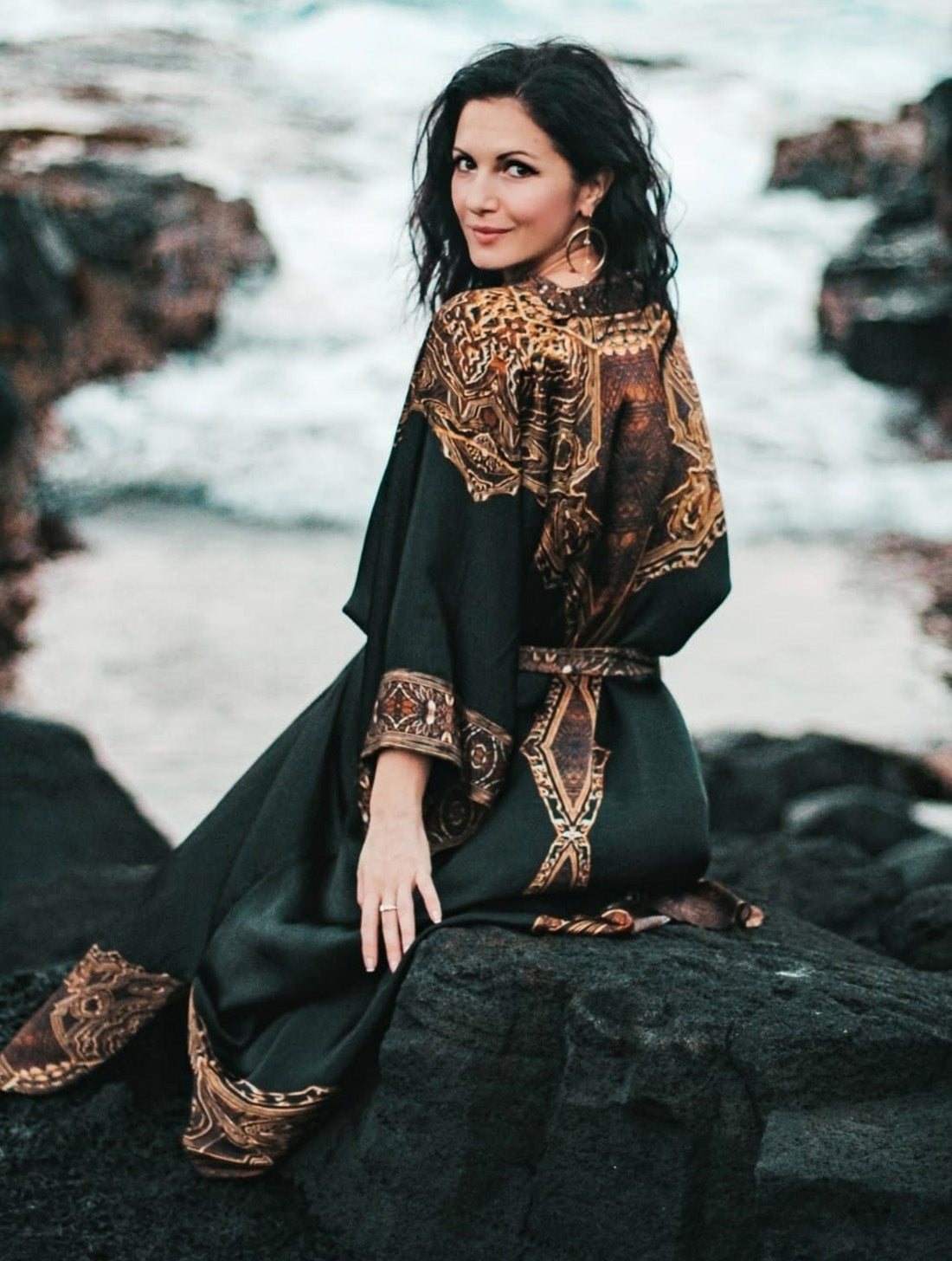 The Warrior Unisex - Luxury Silk Robe