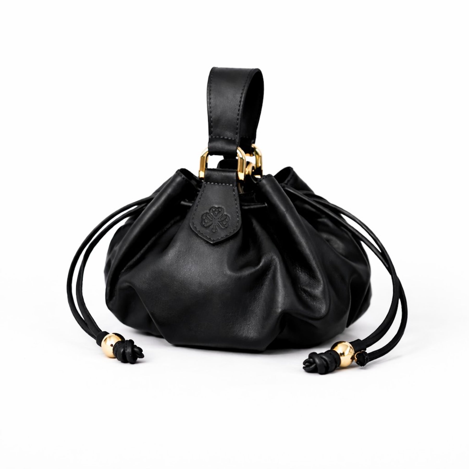 Lunaire Pleated Leather Handbag