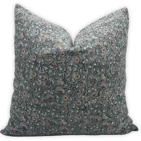 Unique Block Print Thick Linen Pillow Cover - Himachal