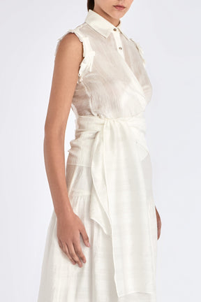 Harlow Wrap Blouse | Off White