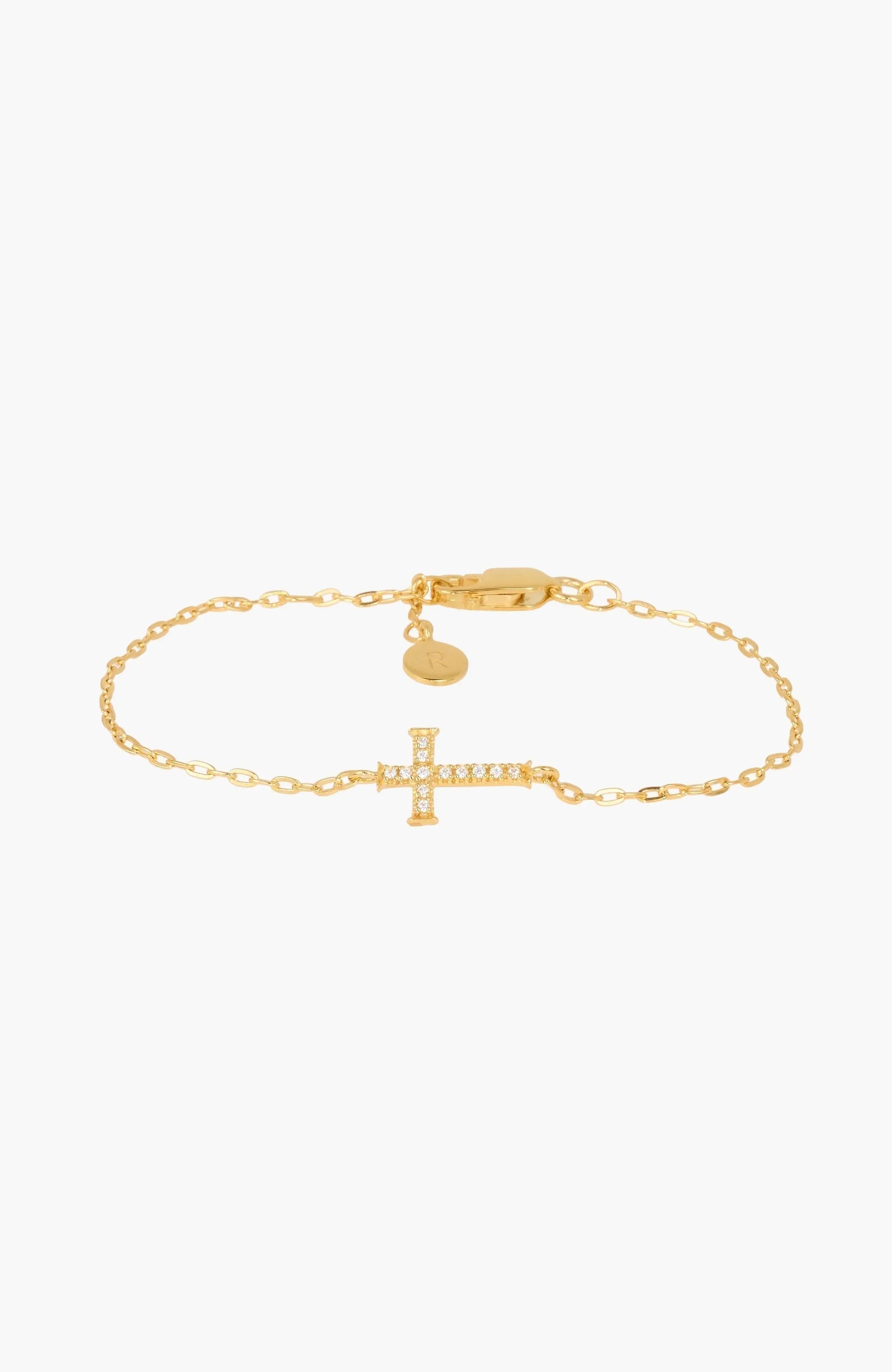 Delicate Cross Chain Breaker Bracelet