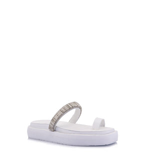 Elevated White Eco-Friendly Sandals Comfy