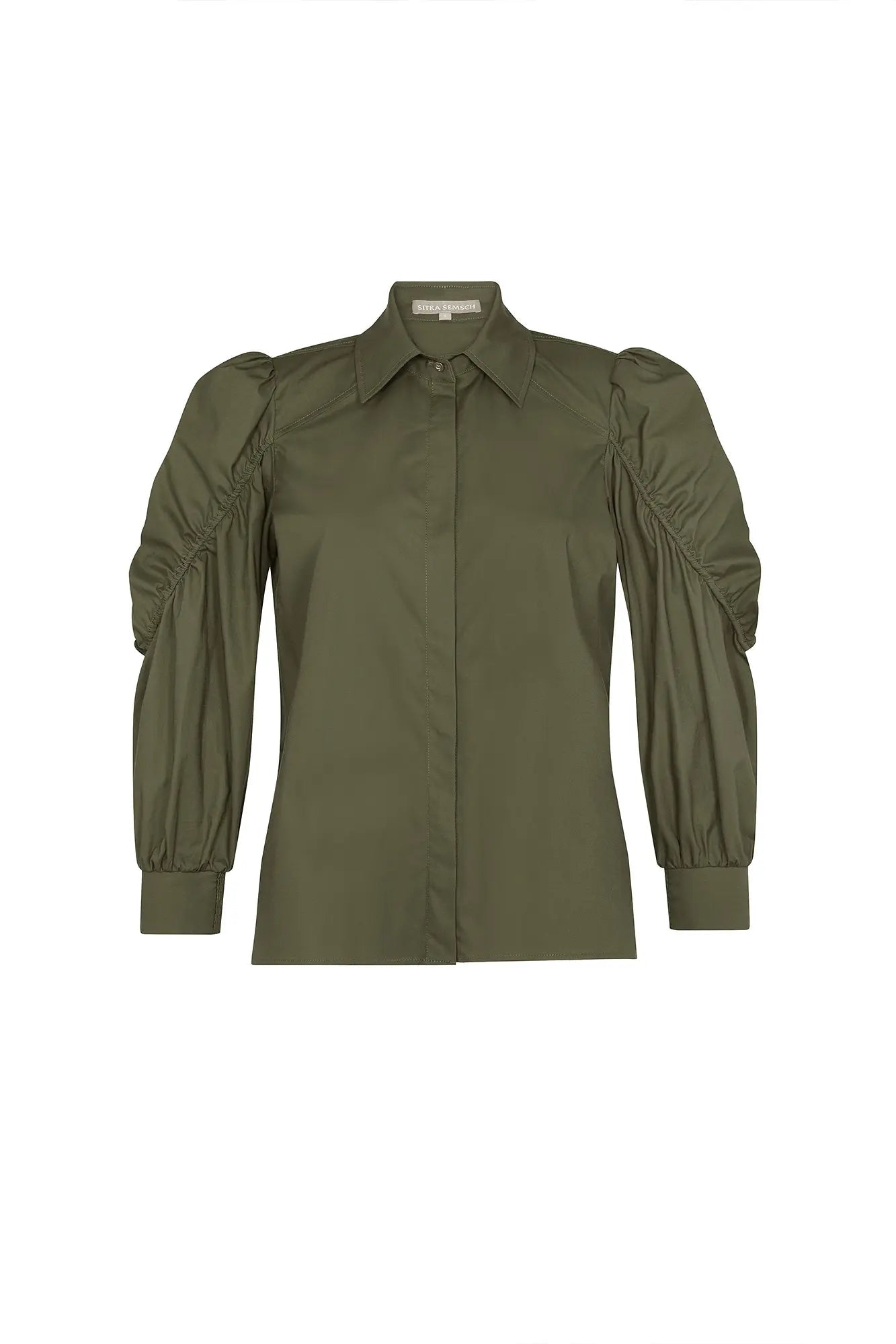 Bimba Puff Sleeve Blouse | Olive