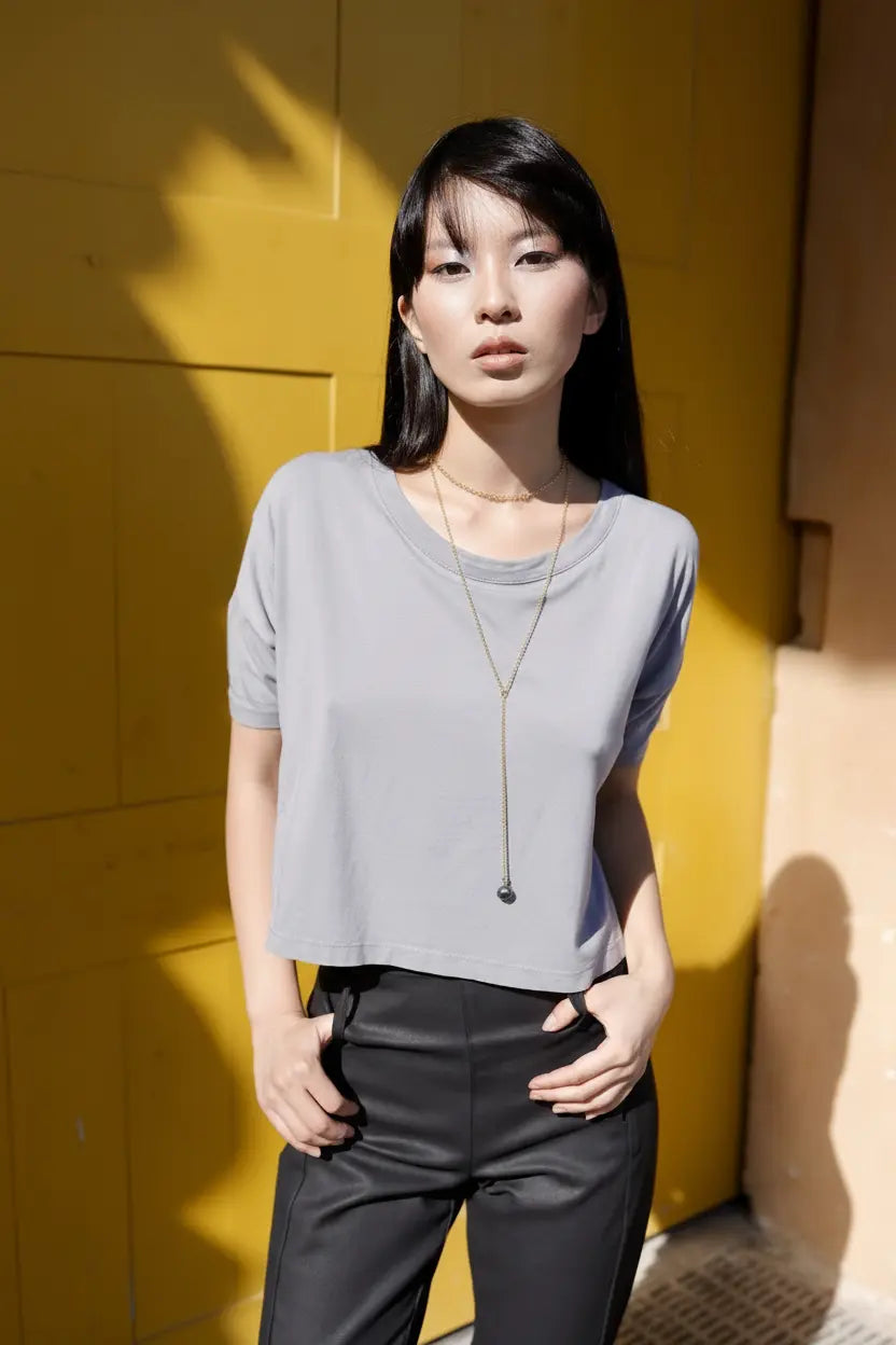 Black Pearl Lariat Chain