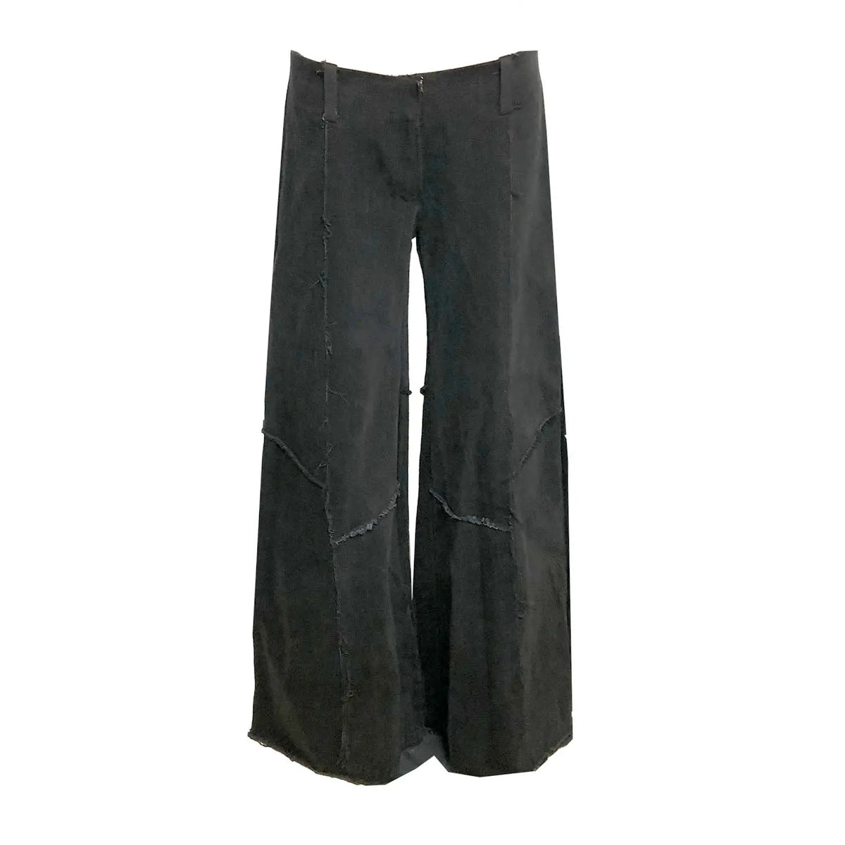 Alex Low Rise Wide Leg Jean-Distressed Black
