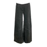 Alex Low Rise Wide Leg Jean-Distressed Black