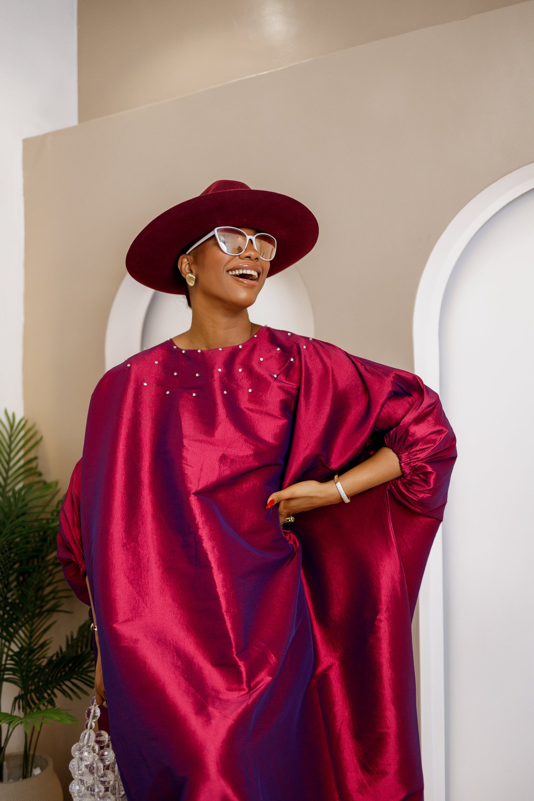 Gbam Micado Caftan – Elegant African-Inspired Maxi Dress