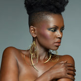 Canens Enchanted Gold Statement Earrings