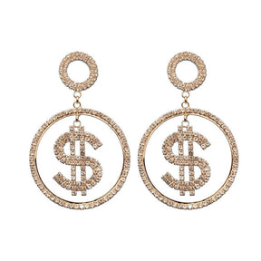 Dollar Symbol Earrings