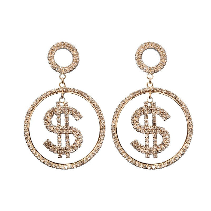 Dollar Symbol Earrings