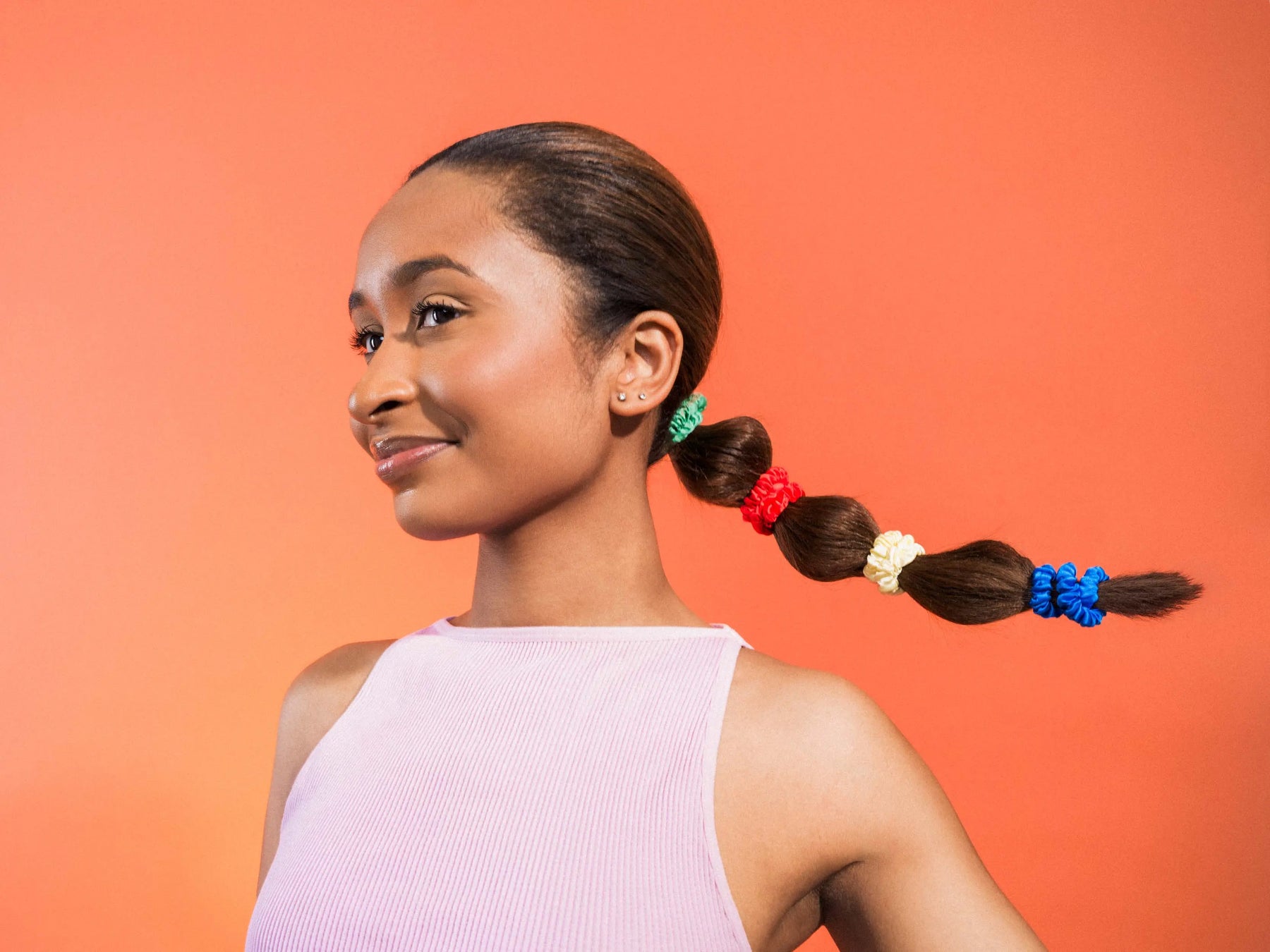 Cabana Skinny Silk Scrunchies