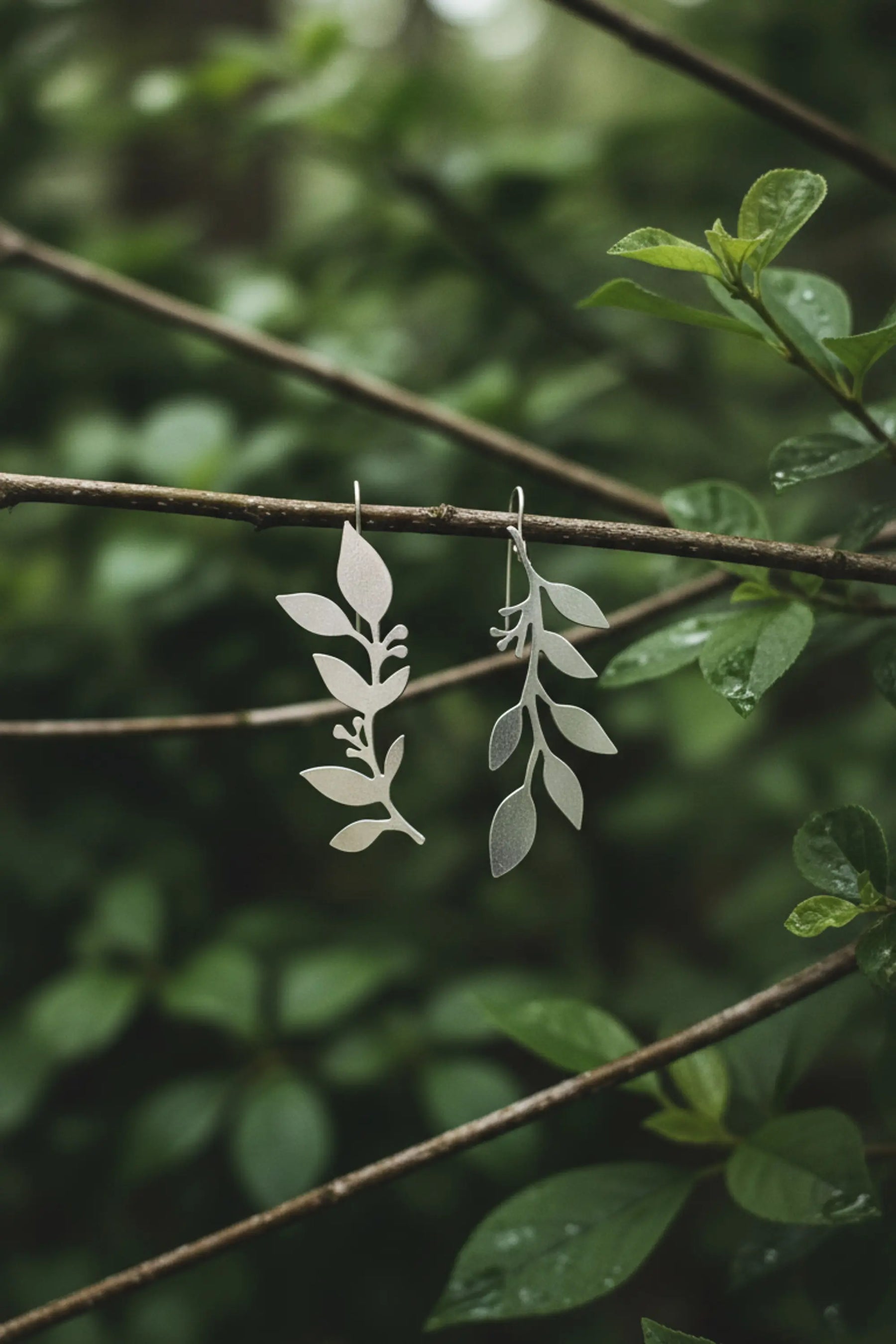Inverted Vine Convertible Drop Earrings