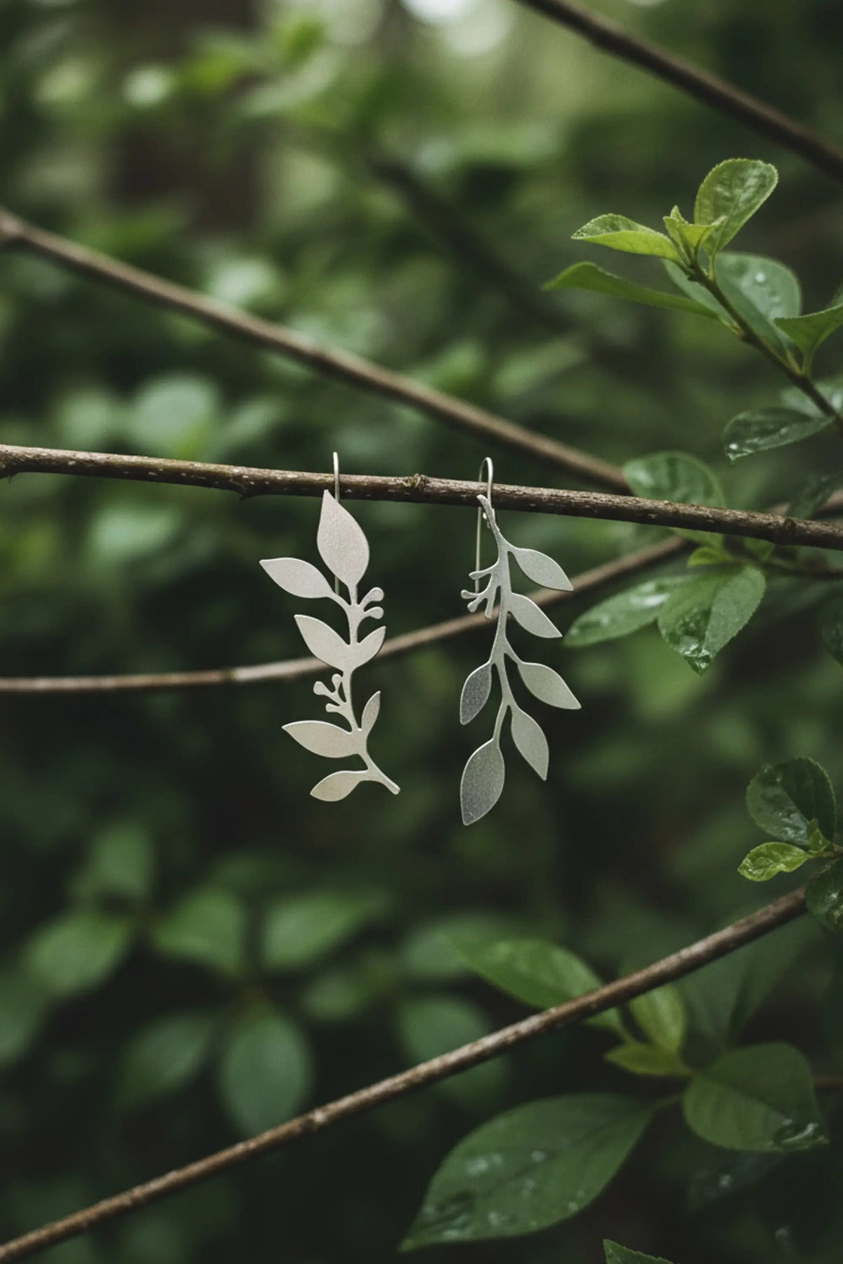 Inverted Vine Convertible Drop Earrings