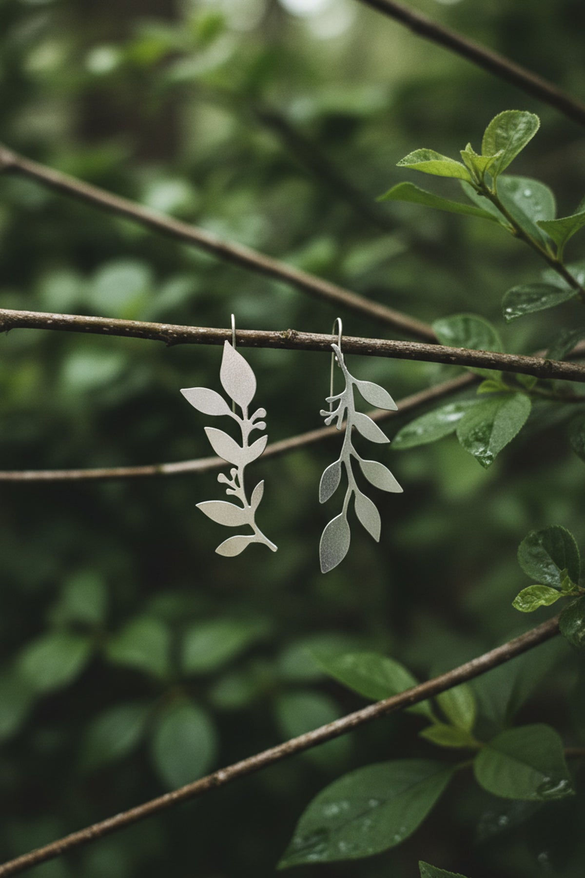 Inverted Vine Convertible Drop Earrings