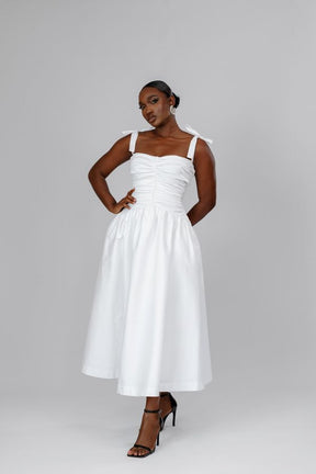 Ruched Midi Dress
