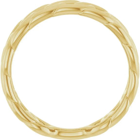 Stackable Chain Link Ring in 14K Gold