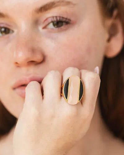 Harmonia Rose Quartz Boundaries Ring