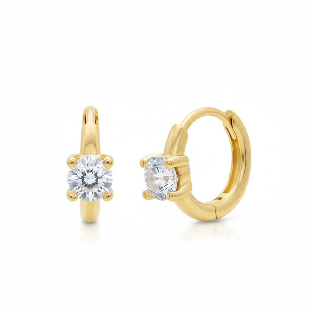 Moissanite Large Diamond Clicker Hoop – Precision Hinged Earrings
