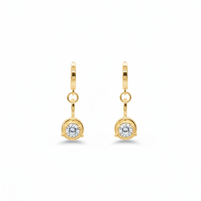 Stardust Moissanite Dangle Earrings