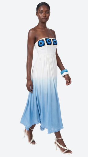 Lewa Ombre Crochet Dress