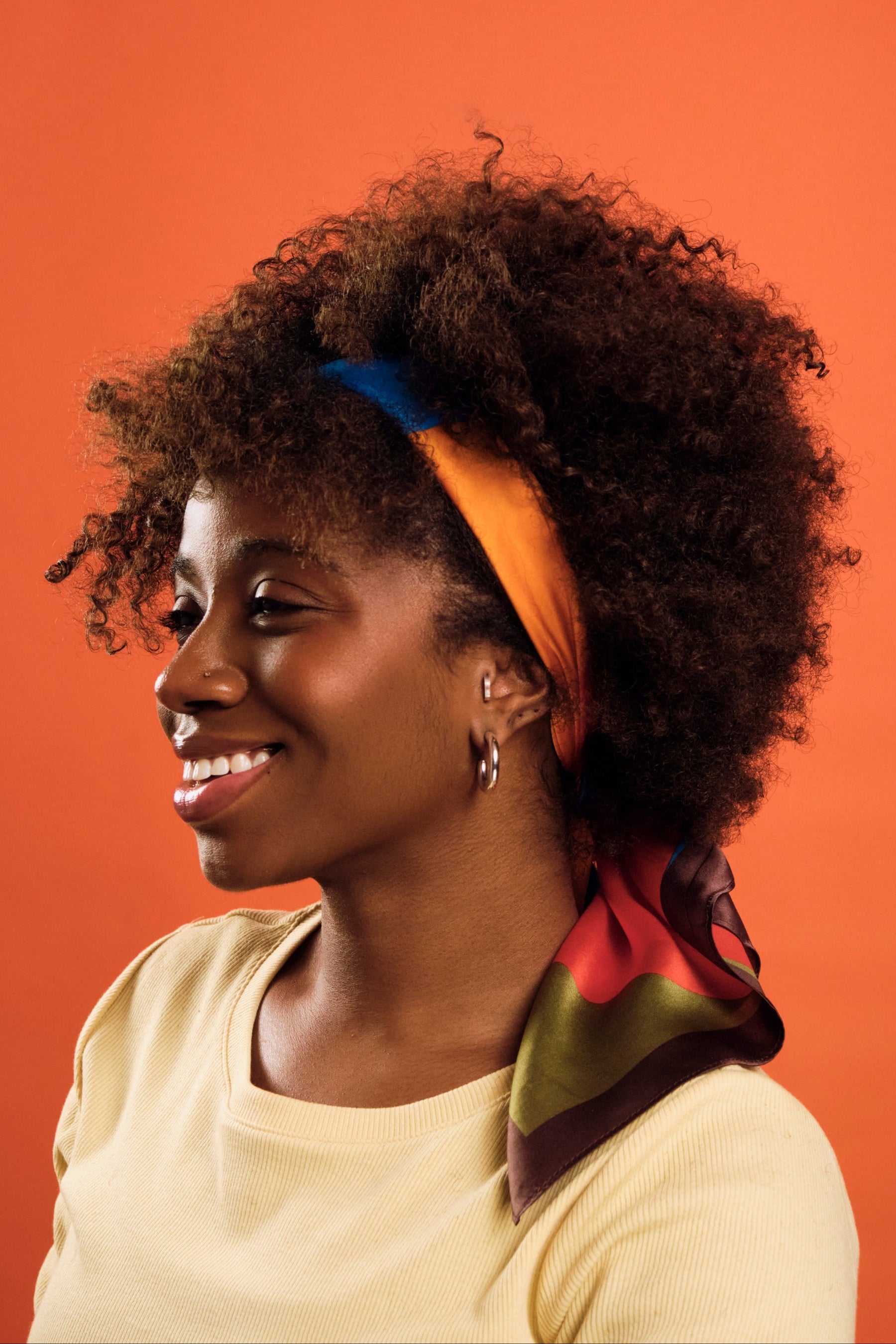 100% Silk Head Scarf