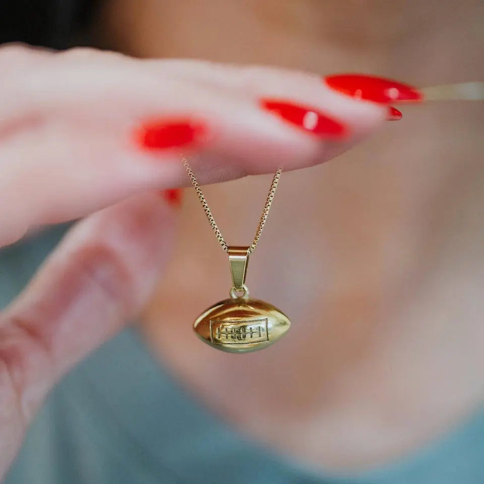 Game Day Football Necklace