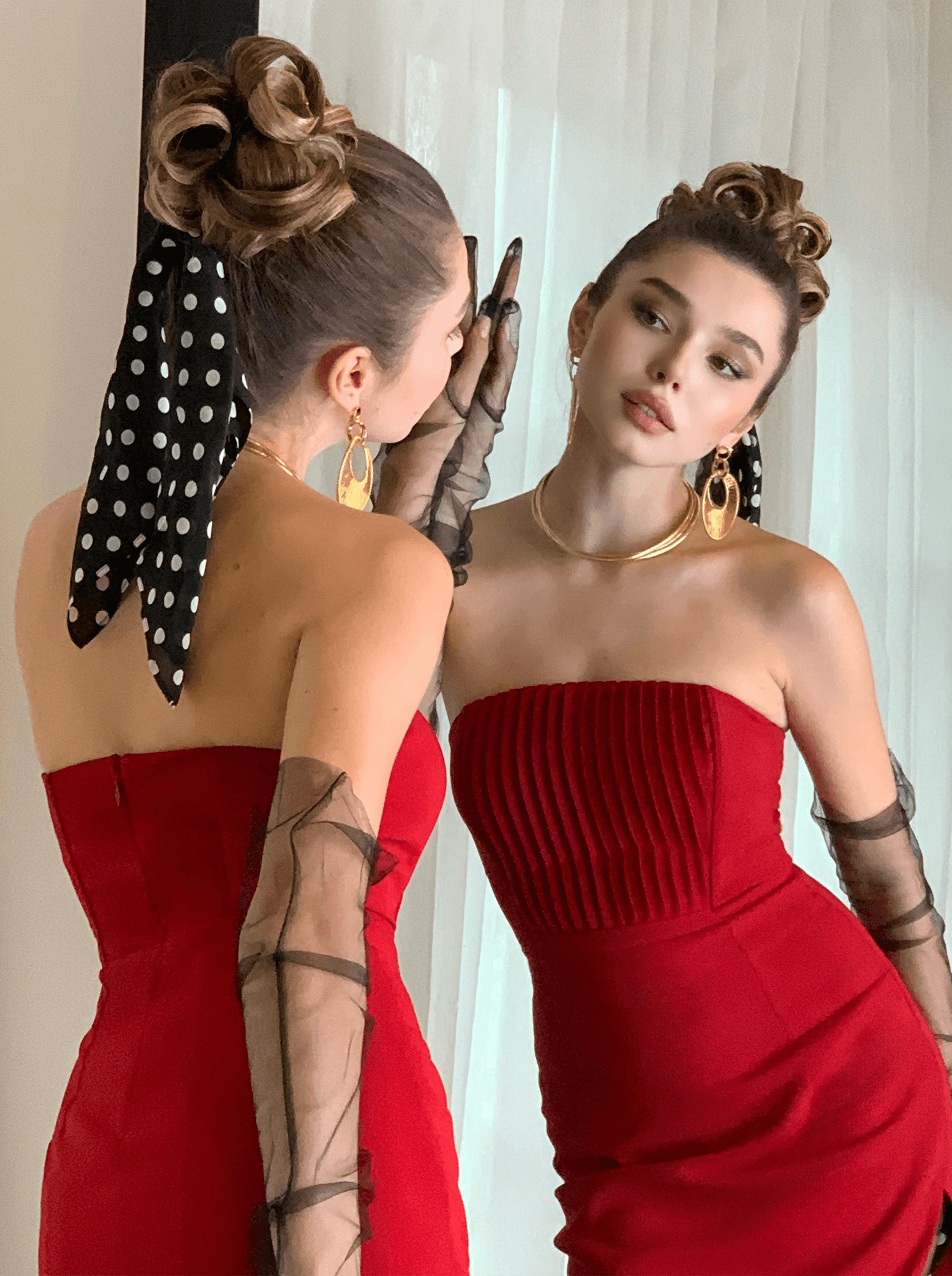 Leiya Pintuck Corset Dress