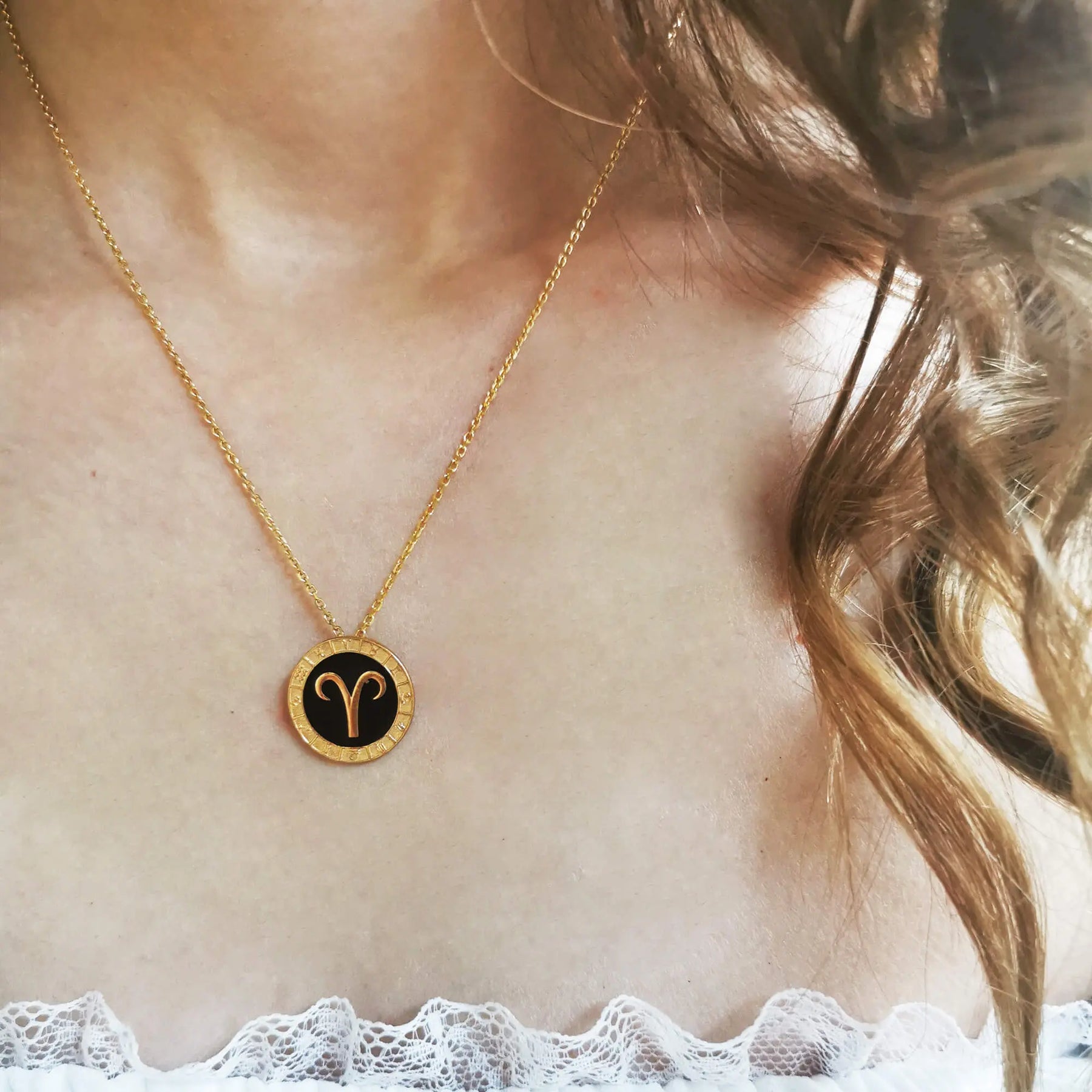 Aries Horoscope Necklace