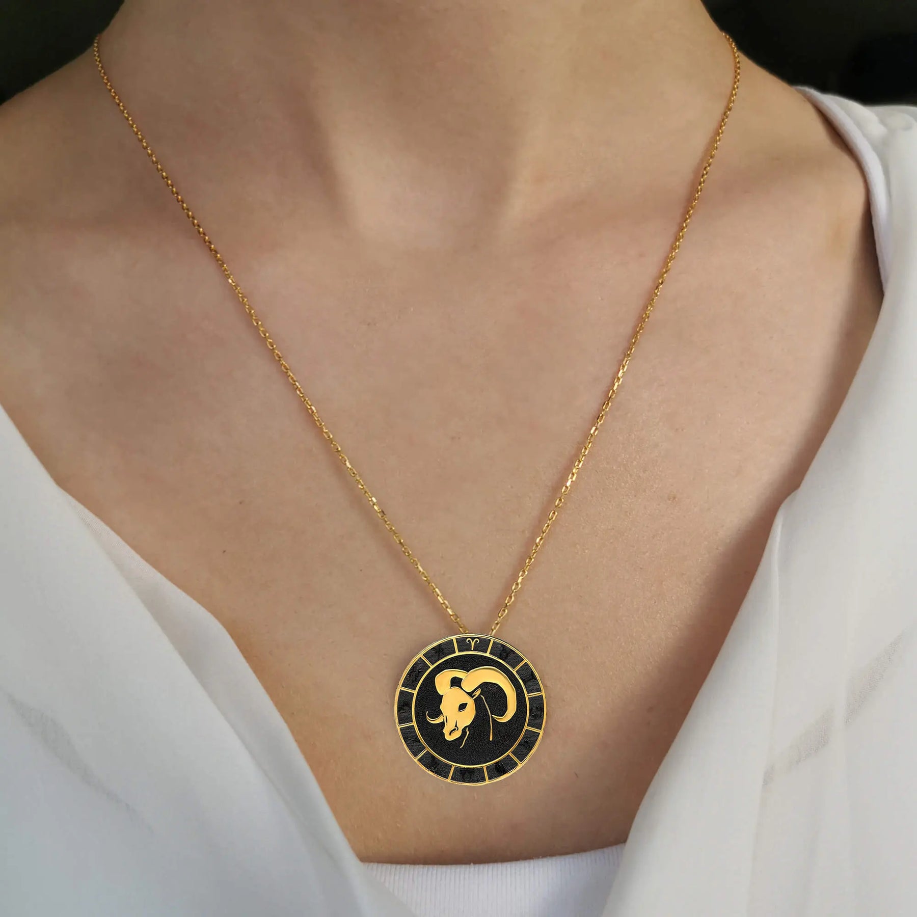 Aries Zodiac Necklace