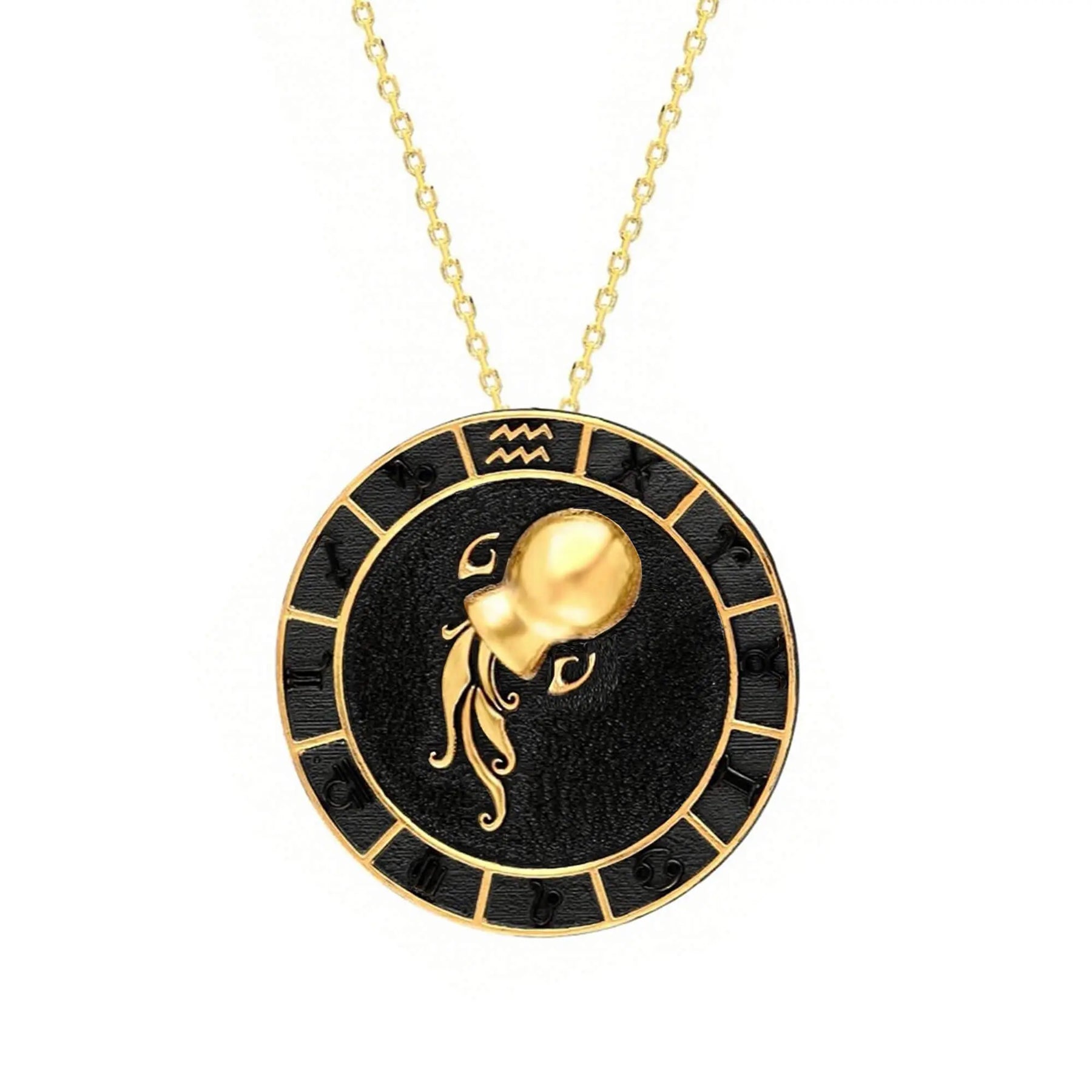 Aquarius Zodiac Necklace