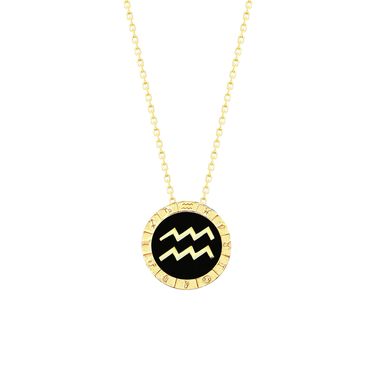 Aquarius Horoscope Necklace