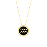 Aquarius Horoscope Necklace