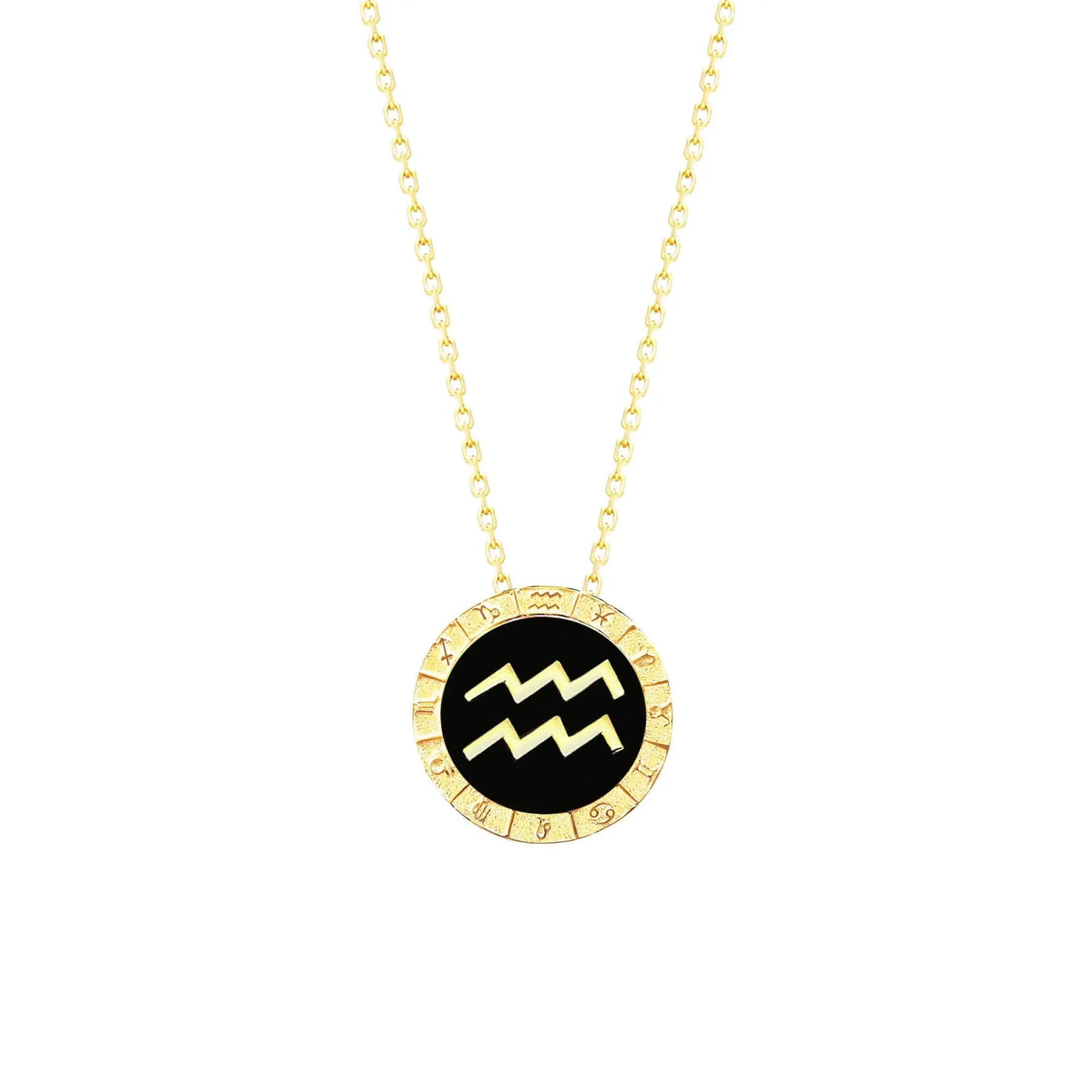 Aquarius Horoscope Necklace