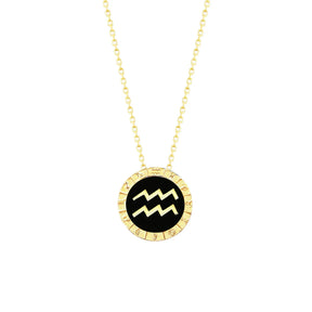 Aquarius Horoscope Necklace