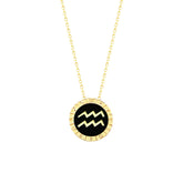 Aquarius Horoscope Necklace