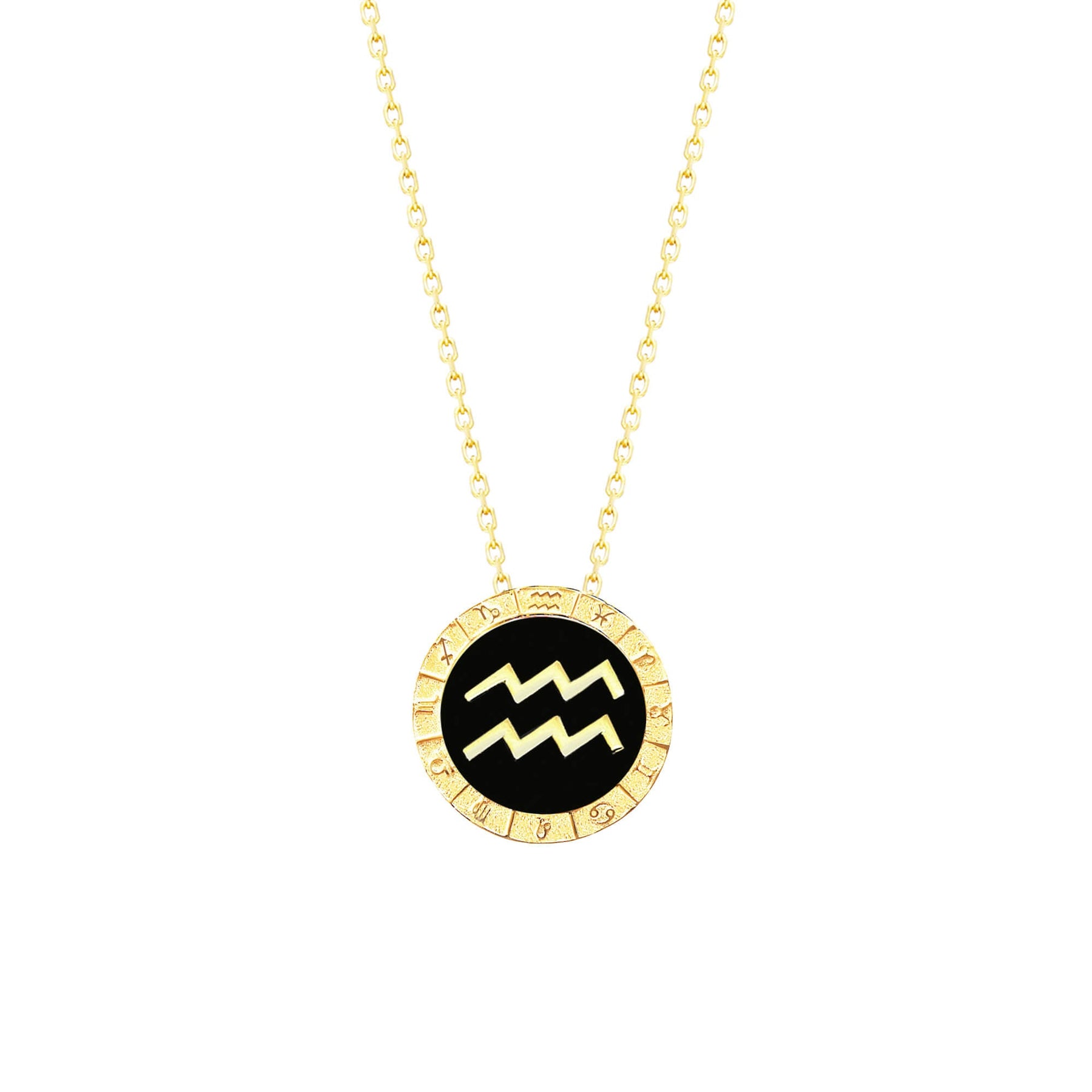 Aquarius Horoscope Necklace