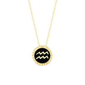 Aquarius Horoscope Necklace