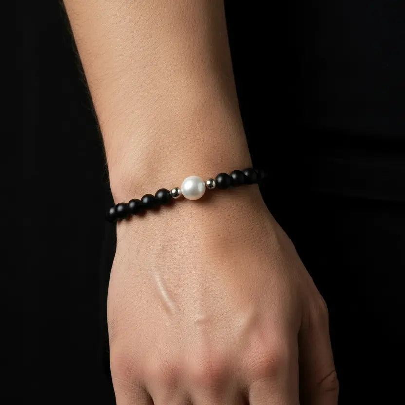 Onyx Pearl Bracelet