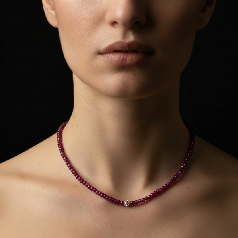 Ruby Gemstone Necklace
