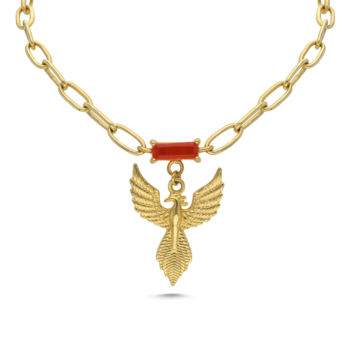 18k Gold Vermeil Phoenix Firekeeper Necklace