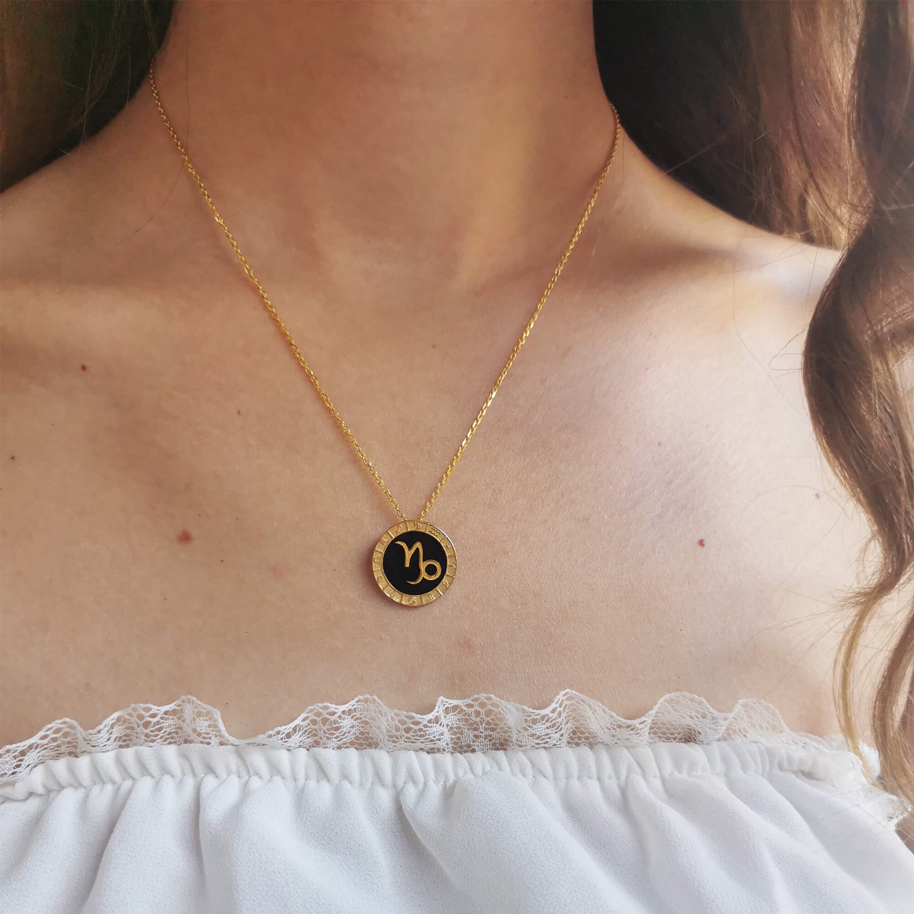 Capricorn Horoscope Necklace