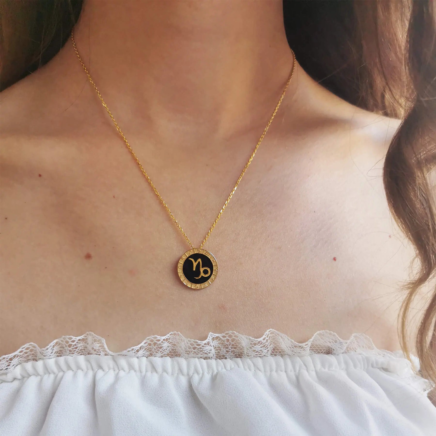 Capricorn Horoscope Necklace