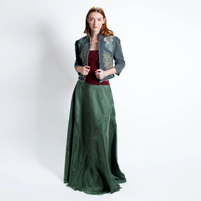 Amy Maxi Parachute Skirt-Olive