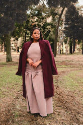 Makena Sculpted Maxi Dress - Blush