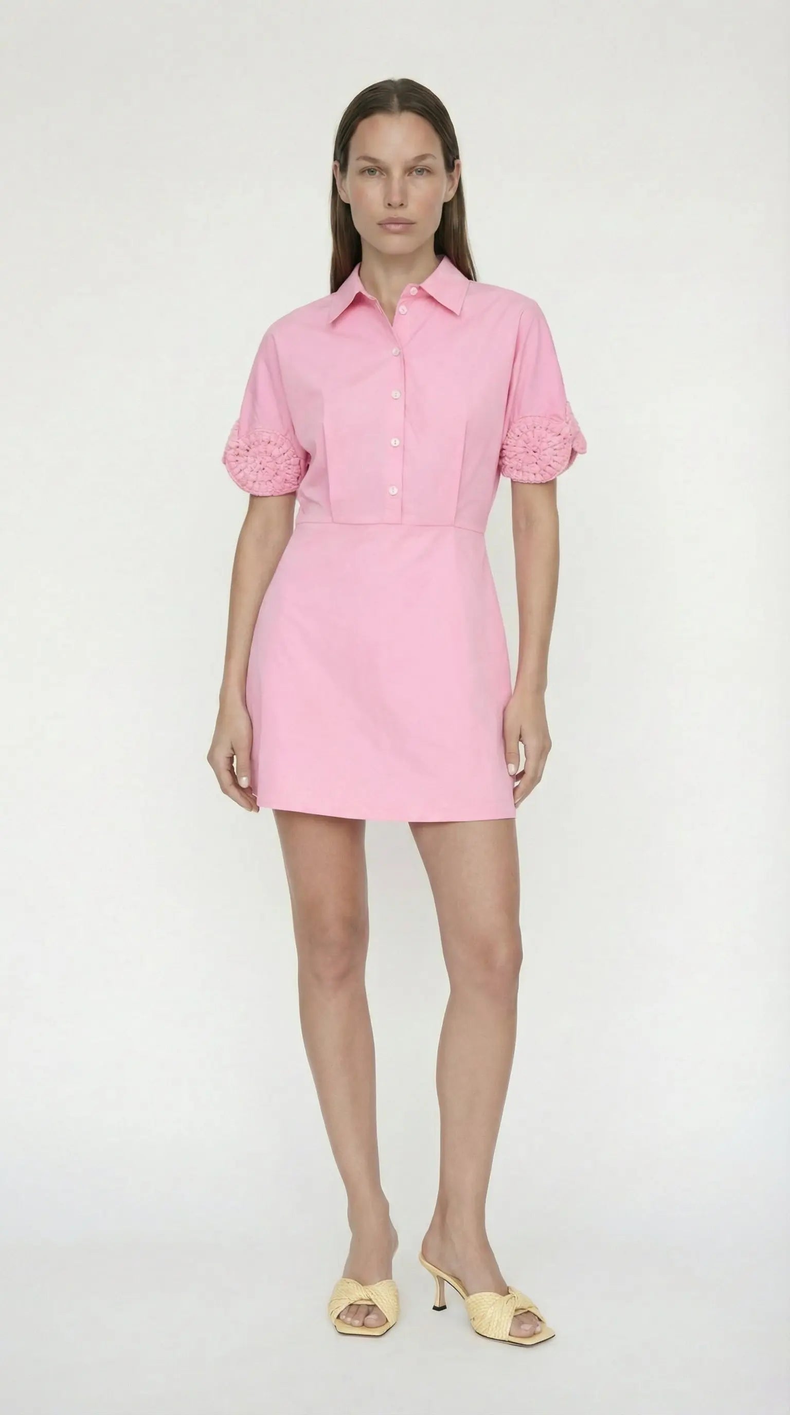 Ebube Cotton Mini Shirt Dress