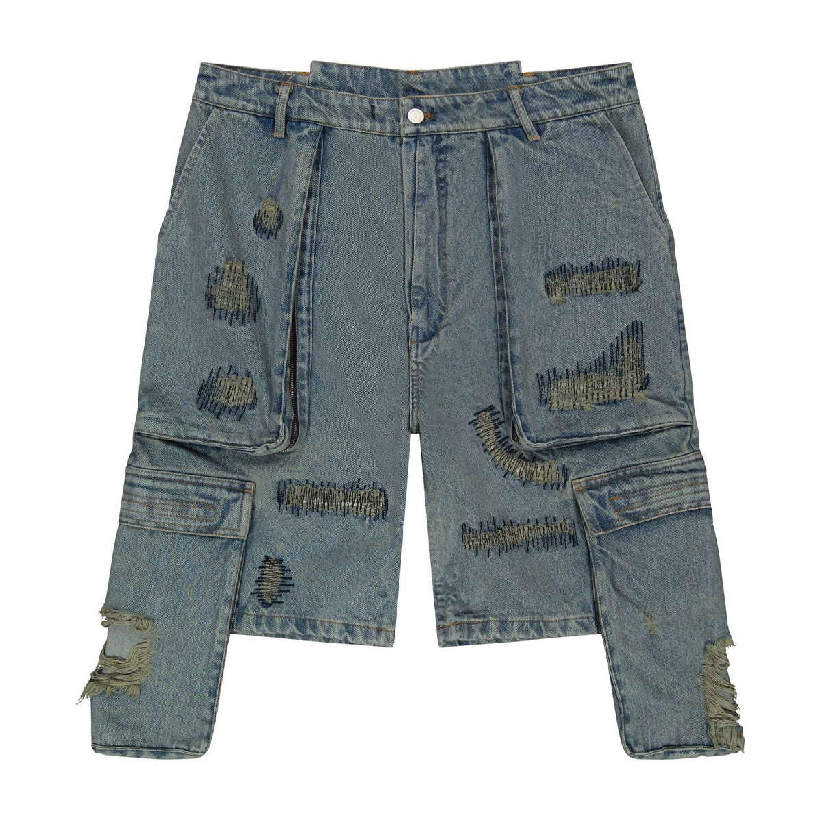 Jazzy Ripped Denim Short