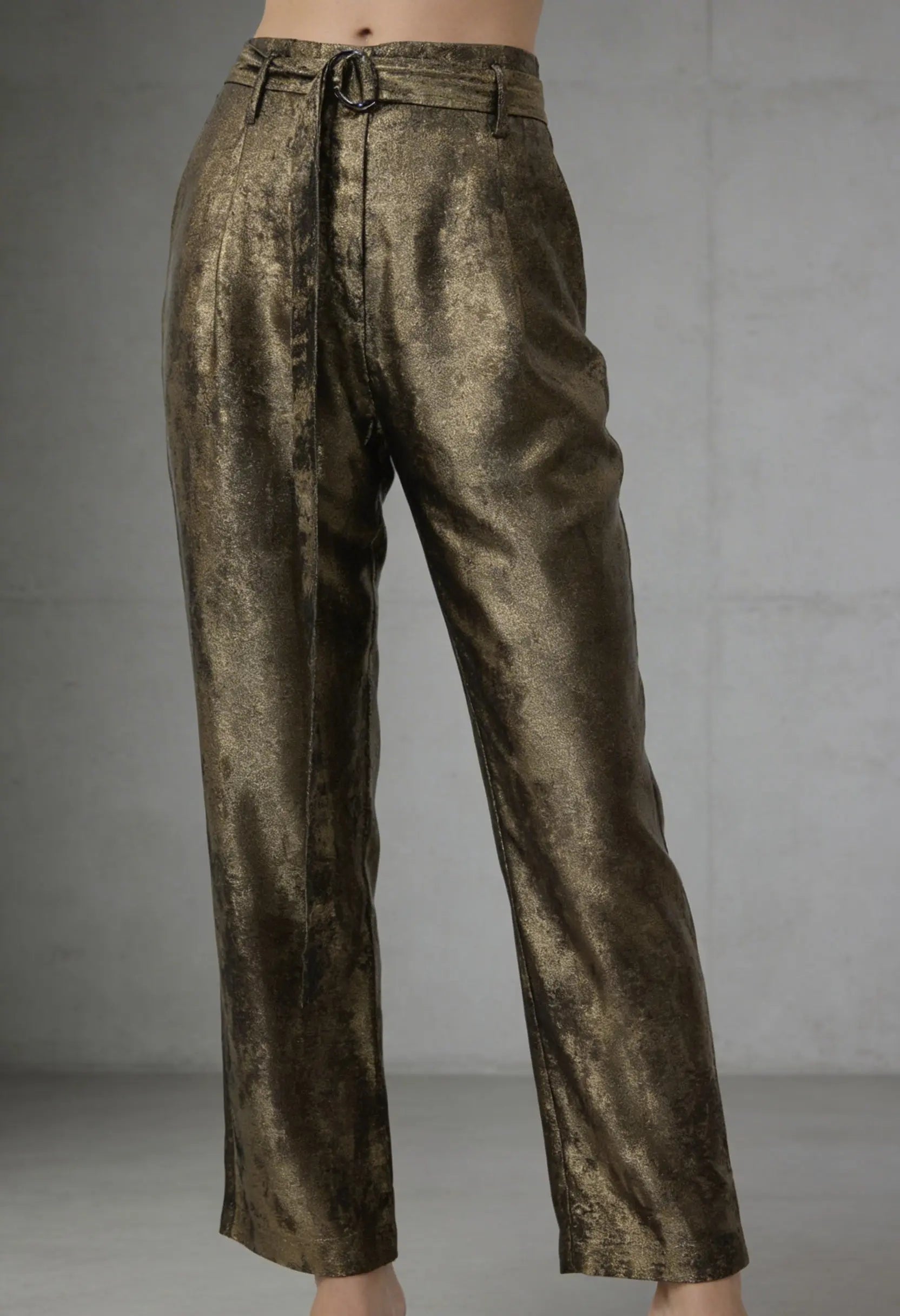 Burnt Gold High Waisted Pant