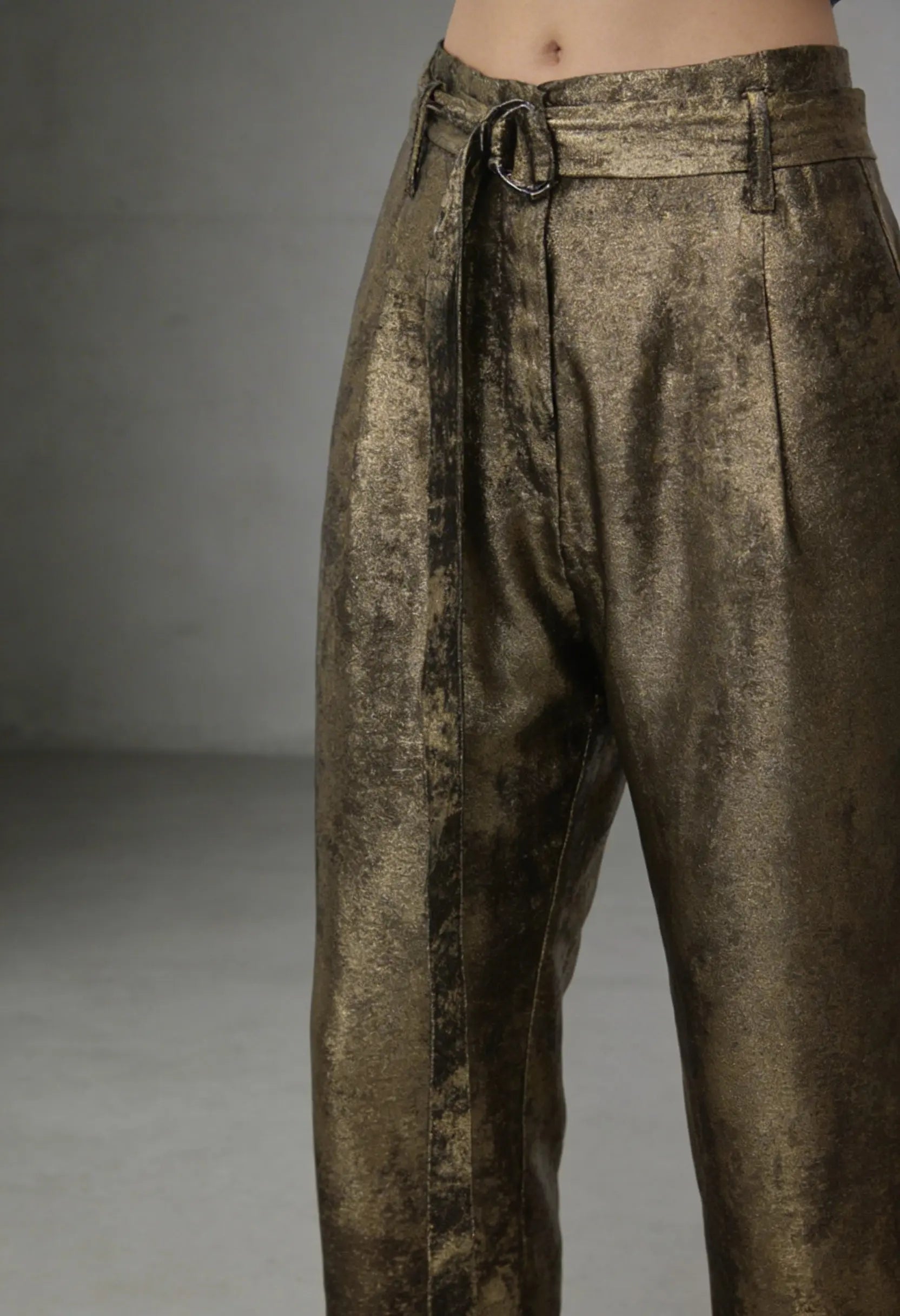 Burnt Gold High Waisted Pant